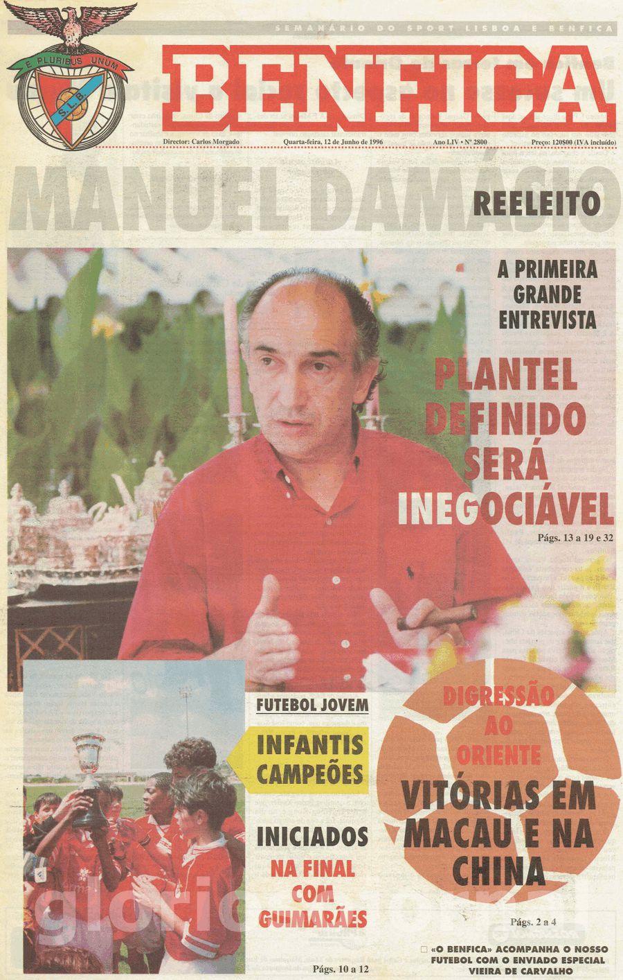 jornal o benfica 2800 1996-06-12
